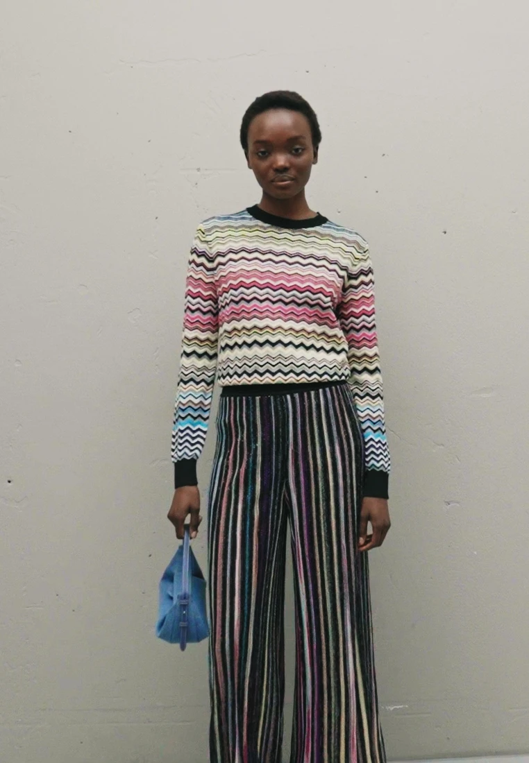 Missoni TROUSERS - Stoffhose - Black/multicolor – Bild 2