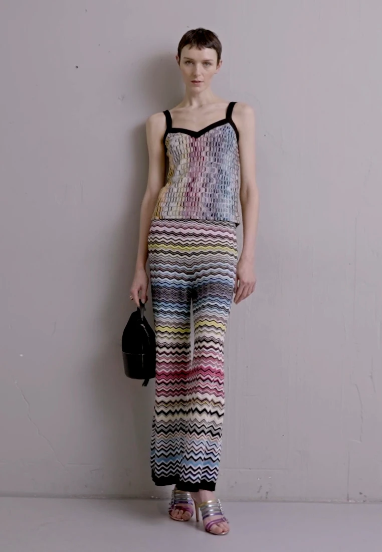 Missoni TROUSERS - Stoffhose - Multicolor With Black – Bild 2