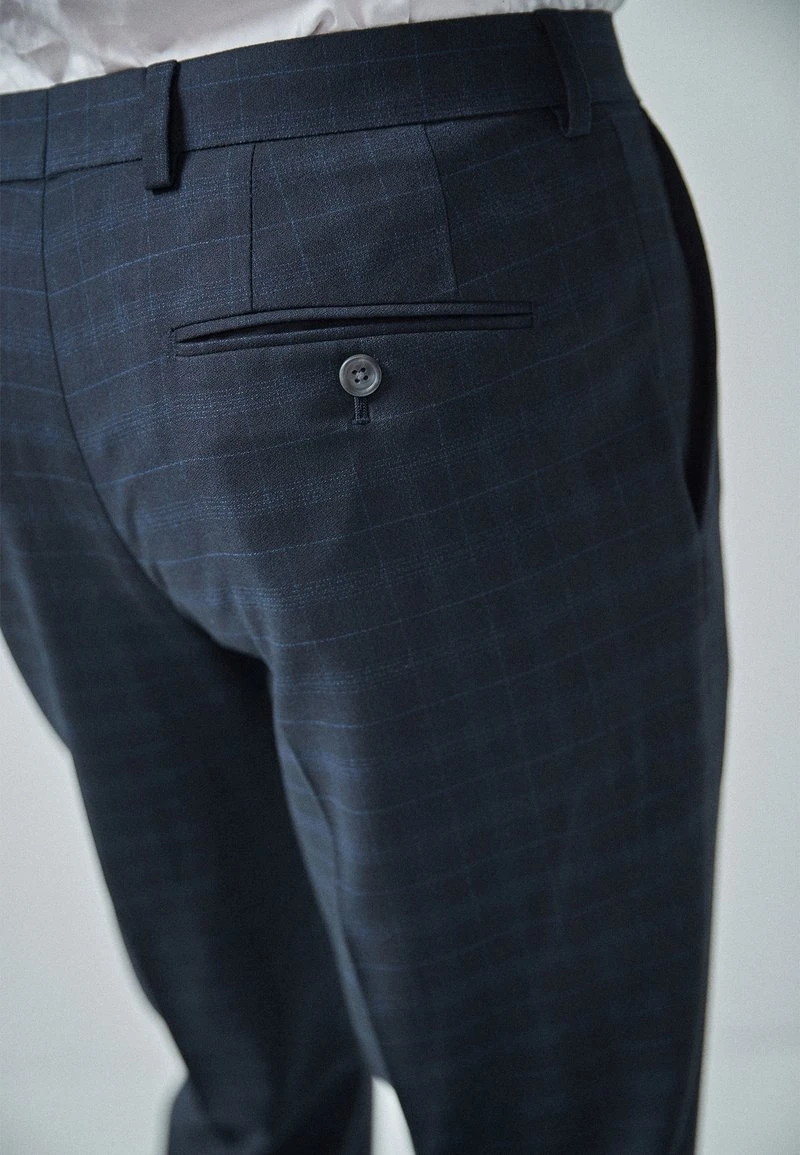 Next NAVY/BLACK TAILORED FIT CHECK SUIT: TROUSERS - Anzughose - Blue 6 Next NAVY/BLACK TAILORED FIT CHECK SUIT: TROUSERS - Anzughose - Blue – Bild 4