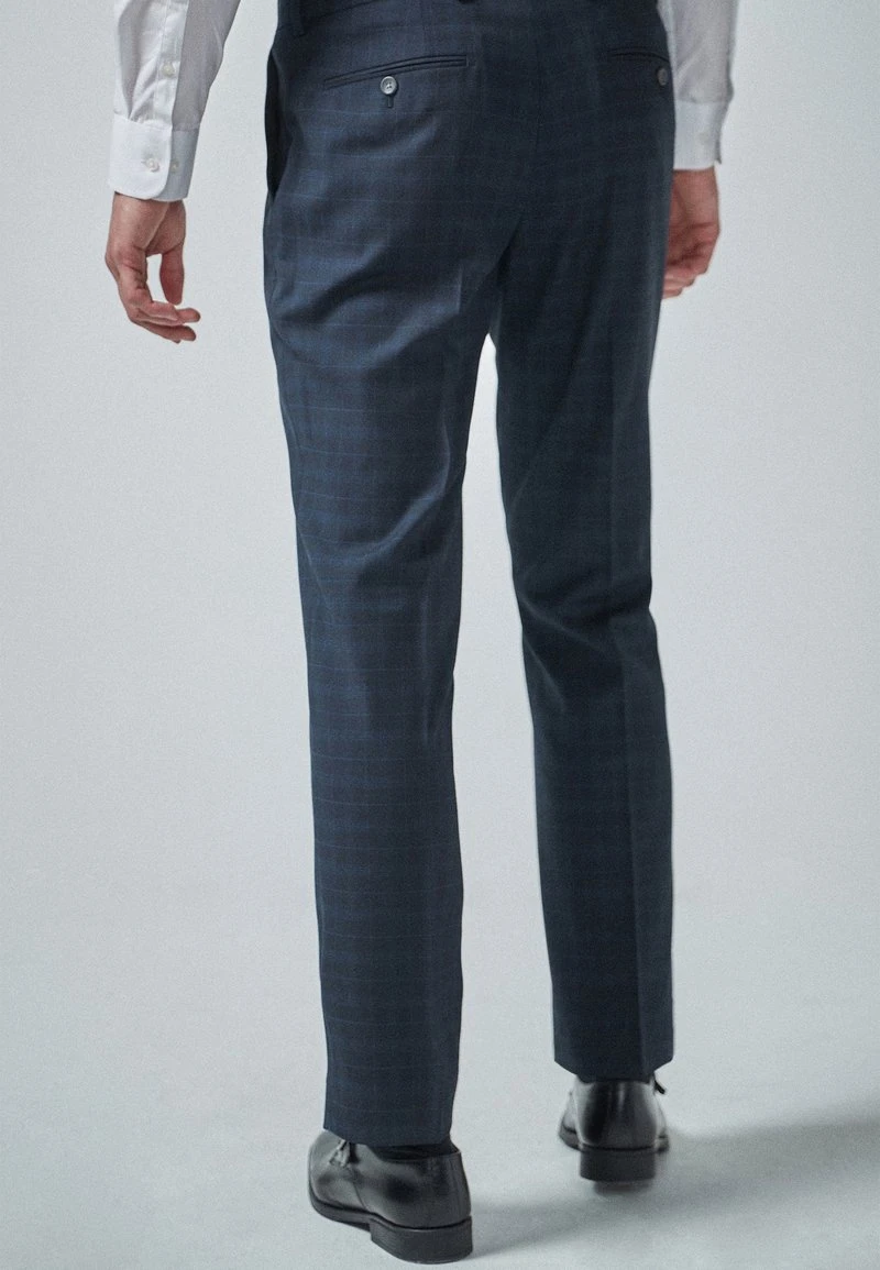 Next NAVY/BLACK TAILORED FIT CHECK SUIT: TROUSERS - Anzughose - Blue 4 Next NAVY/BLACK TAILORED FIT CHECK SUIT: TROUSERS - Anzughose - Blue – Bild 2