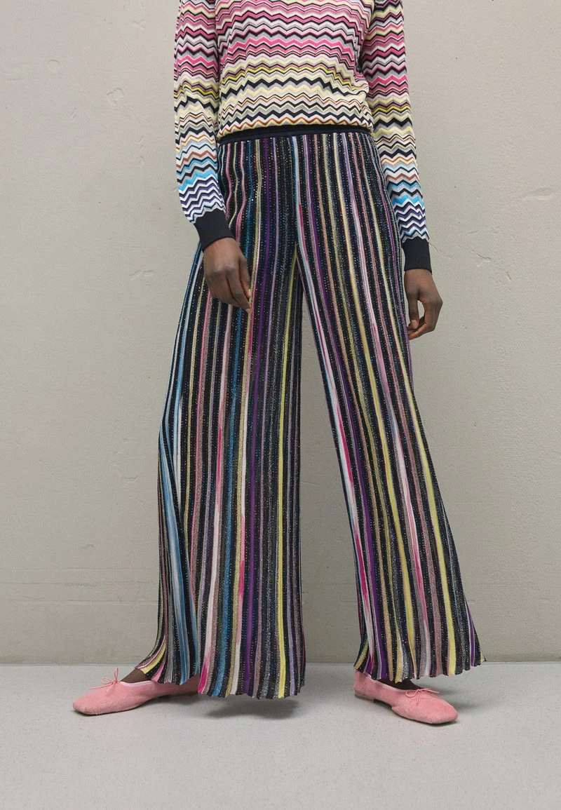 Missoni TROUSERS - Stoffhose - Black/multicolor