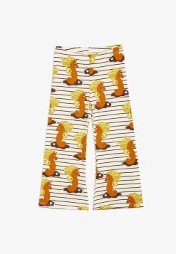 Mini Rodini UNICORN SEAHORSE FLARED TROUSERS UNISEX - Jogginghose - Brown