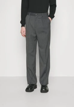 BOXY SUIT TROUSERS - Stoffhose - Dark Grey