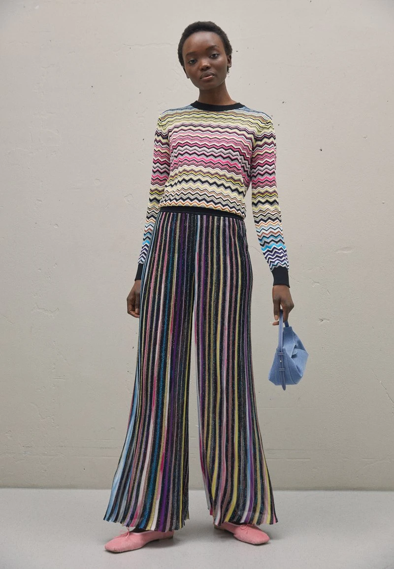 Missoni TROUSERS - Stoffhose - Black/multicolor – Bild 3