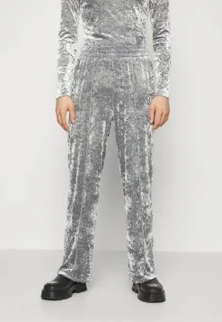 CRUSHED LOOSE TROUSERS - Jogginghose - Grey