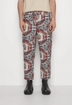 KURT TROUSERS - Stoffhose - Navy/rust