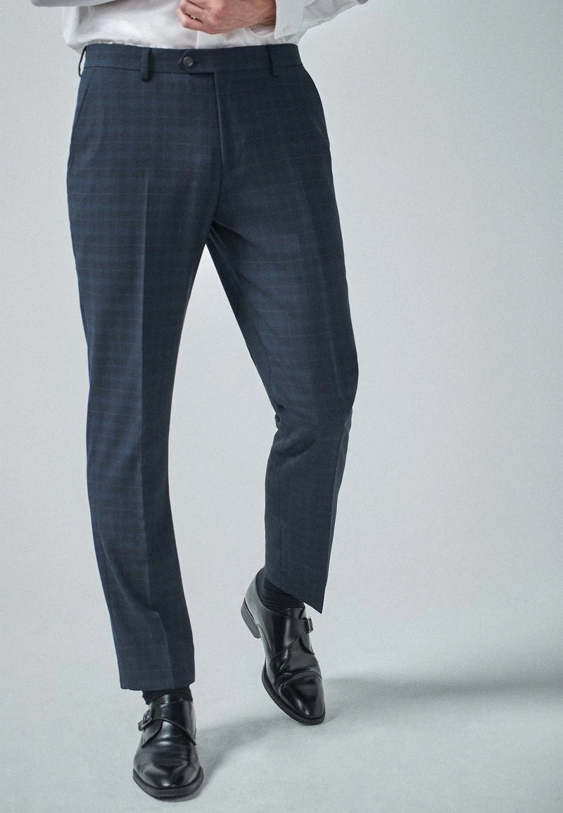 Next NAVY/BLACK TAILORED FIT CHECK SUIT: TROUSERS - Anzughose - Blue 7 Next NAVY/BLACK TAILORED FIT CHECK SUIT: TROUSERS - Anzughose - Blue – Bild 5