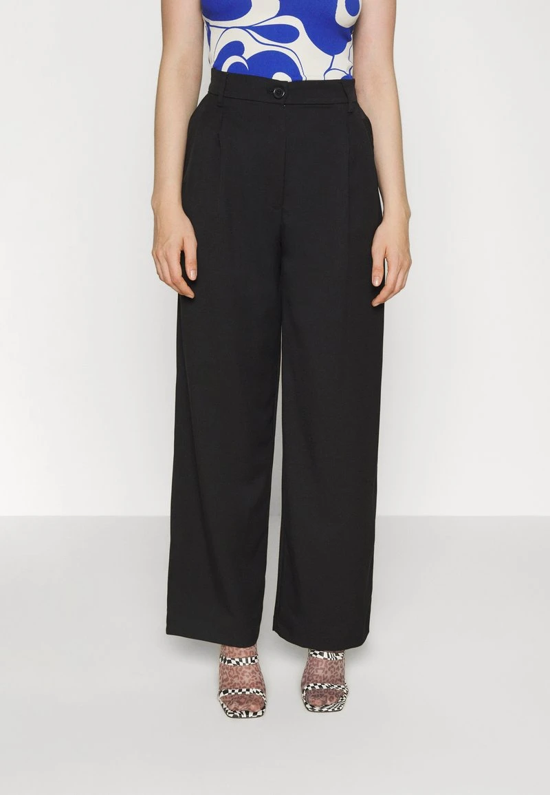 Monki GINNY TROUSERS - Stoffhose - Black Dark – Bild 6