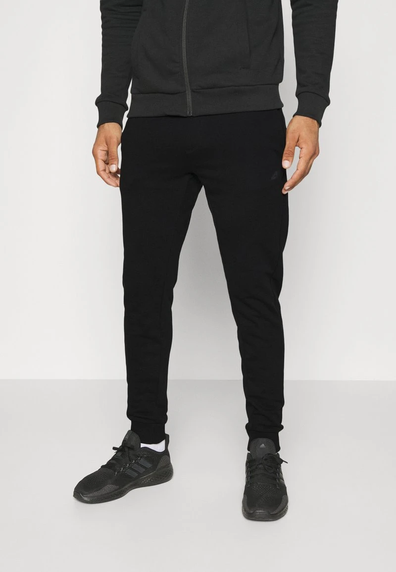 4F MENS TROUSERS - Jogginghose - Deep Black