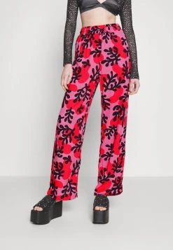 Monki LINNEA TROUSERS MOQ 1000 - Stoffhose - Coral/reef