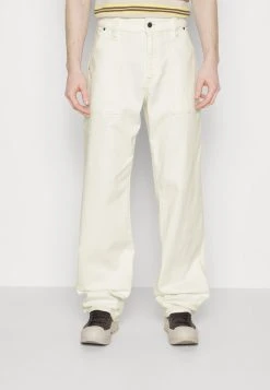 Marc O'Polo TROUSERS WIDE LEG LOW CROTCH - Jeans Relaxed Fit - Ecru Wash