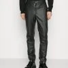 ARY TROUSERS - Lederhose - Black Croco