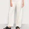 WEEKDAY MIA TROUSERS - Stoffhose - Off White